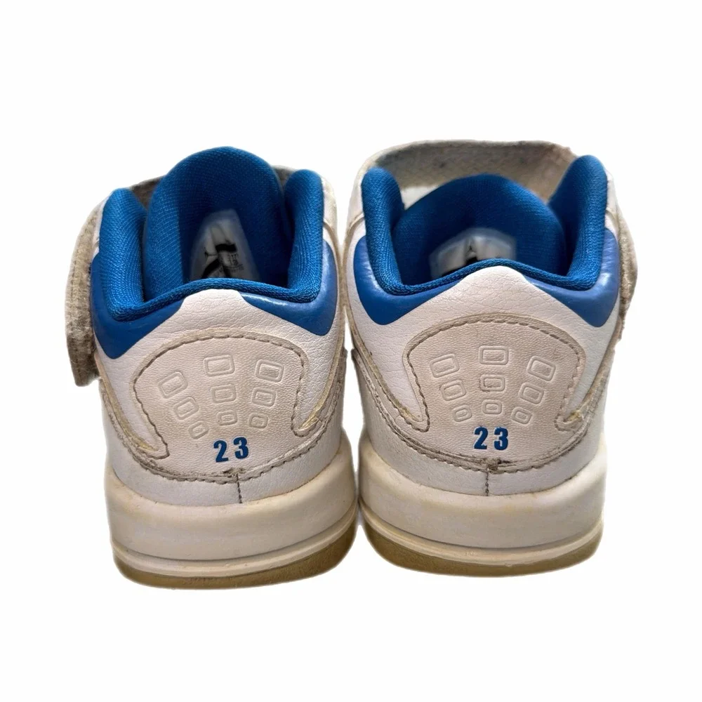 Jordan Flight 45 High Toddler White Blue Sneakers 512238-105 Size 7C